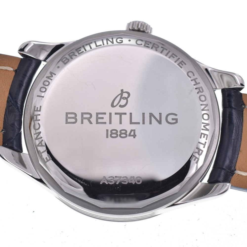 with paper BREITLING Premier A37340 blue Dial Automatic Men's
 Watch L#148370