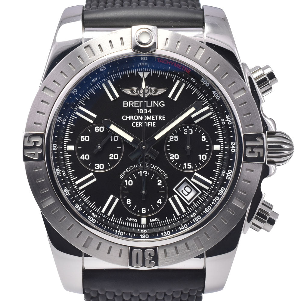 with paper BREITLING Chronomat 44 JSP AB0115 black Dial Automatic Men's
 Watch L#148371