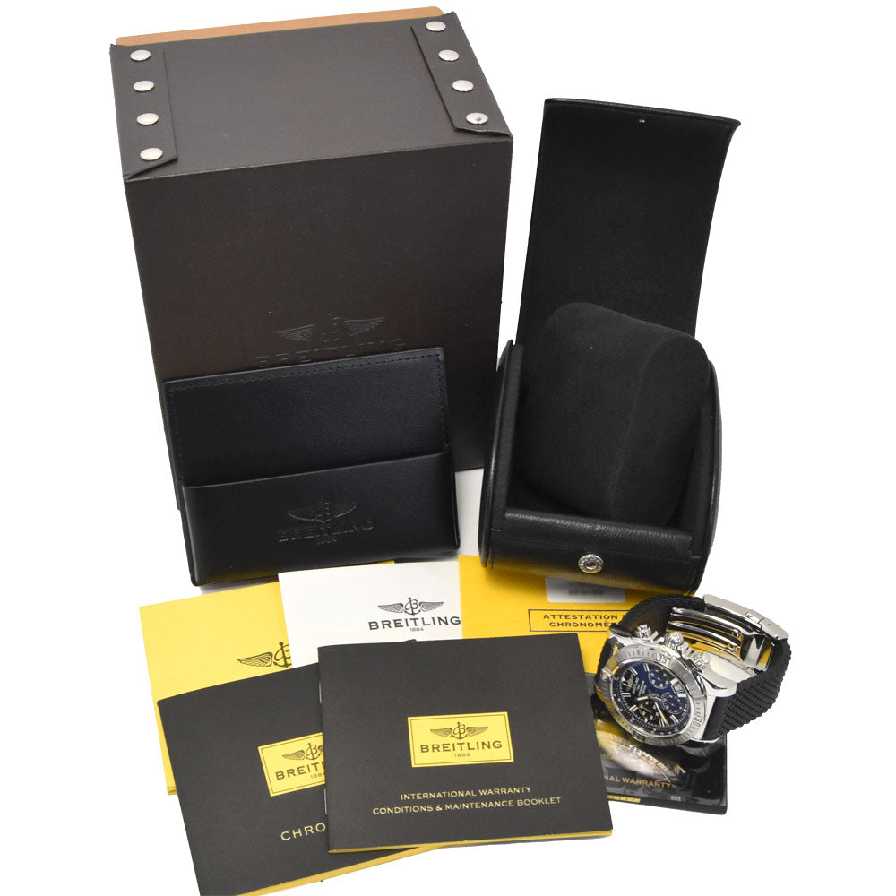 with paper BREITLING Chronomat 44 JSP AB0115 black Dial Automatic Men's
 Watch L#148371