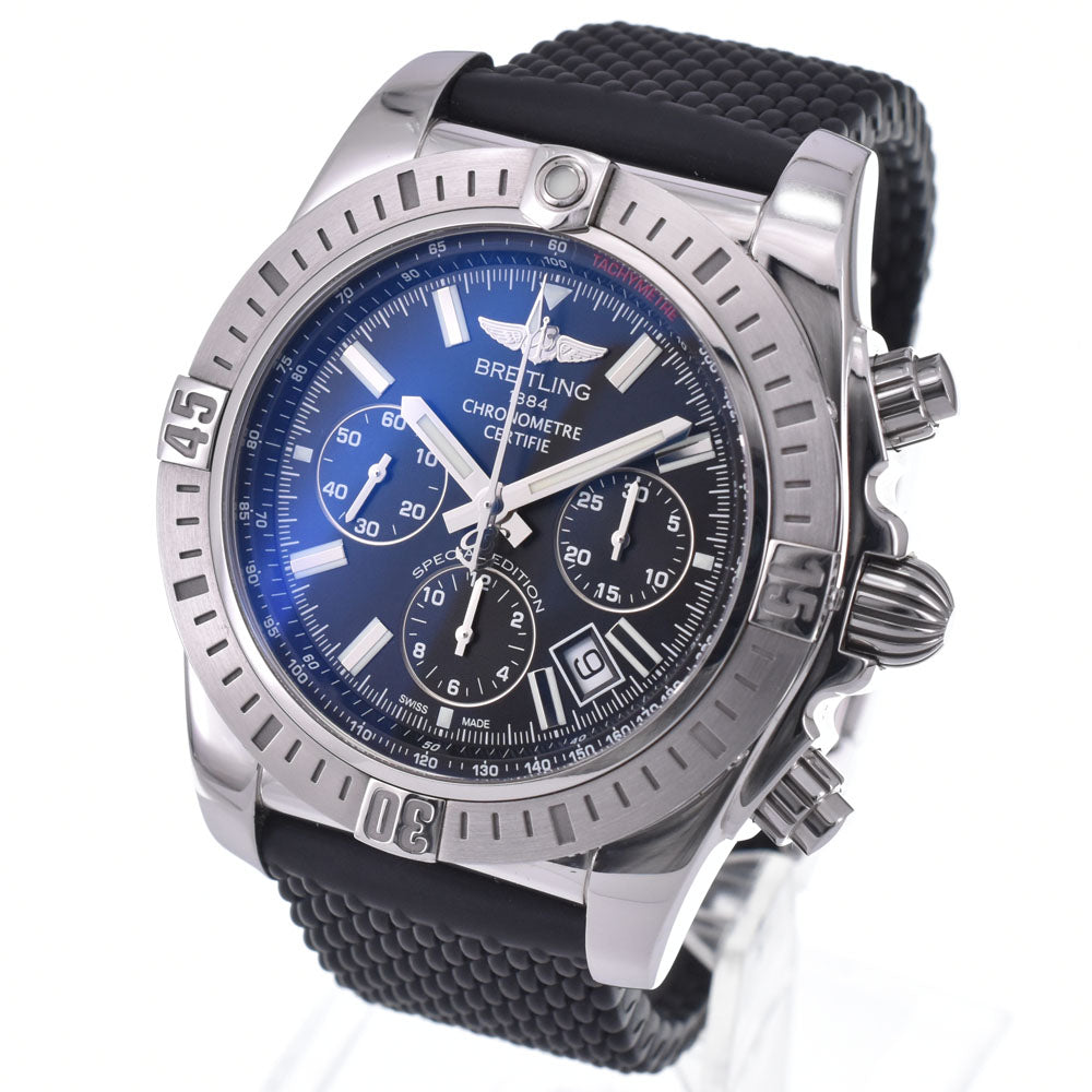 with paper BREITLING Chronomat 44 JSP AB0115 black Dial Automatic Men's
 Watch L#148371
