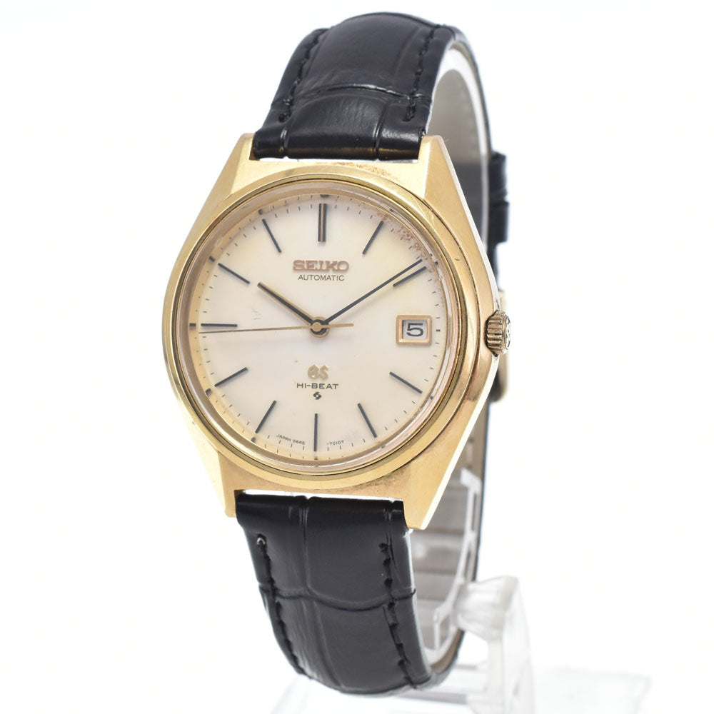 SEIKO Grand Seiko High Beat 5645-7010 vintage Cal.5645A Cap Gold Silver Dial Automatic Men's
 Watch L#148372