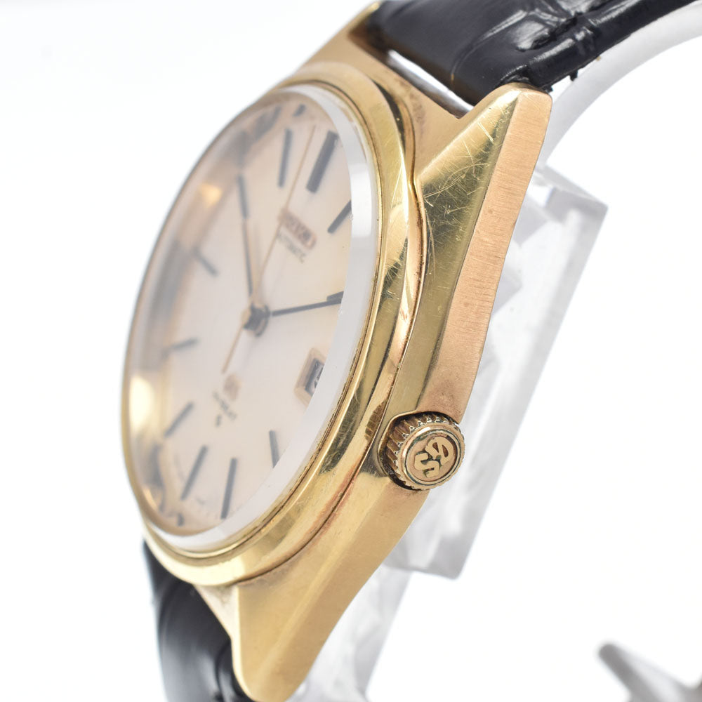SEIKO Grand Seiko High Beat 5645-7010 vintage Cal.5645A Cap Gold Silver Dial Automatic Men's
 Watch L#148372