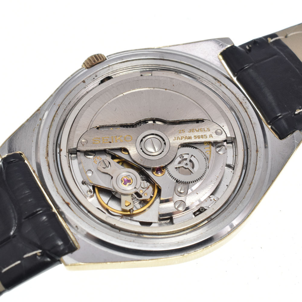 SEIKO Grand Seiko High Beat 5645-7010 vintage Cal.5645A Cap Gold Silver Dial Automatic Men's
 Watch L#148372