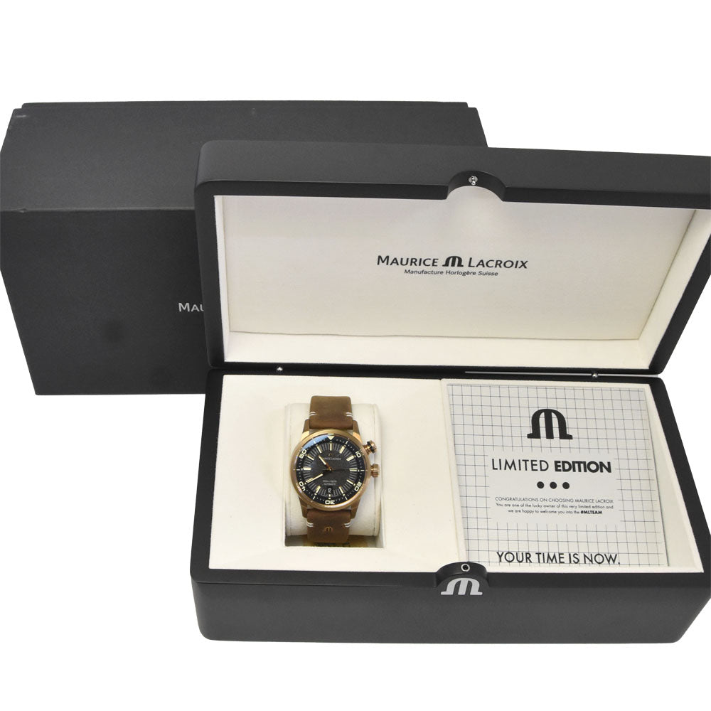 MAURICE LACROIX Pontos S Diver PT6018-SS002-330 Date black Dial Automatic Men's
 Watch L#148374