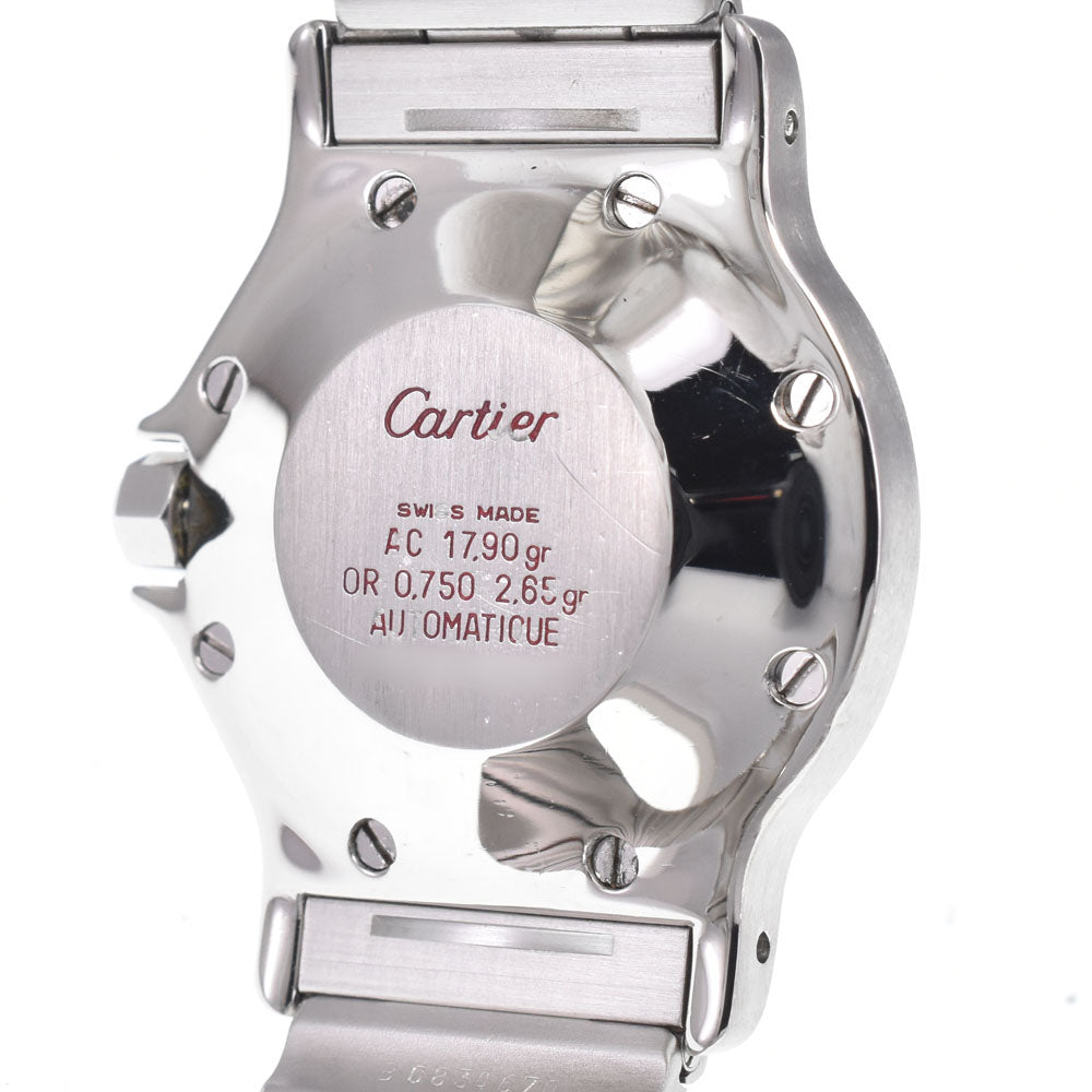 CARTIER Santos Octagon LM 81037288 Silver / Gold Dial Automatic Unisex
 Watch G#148376