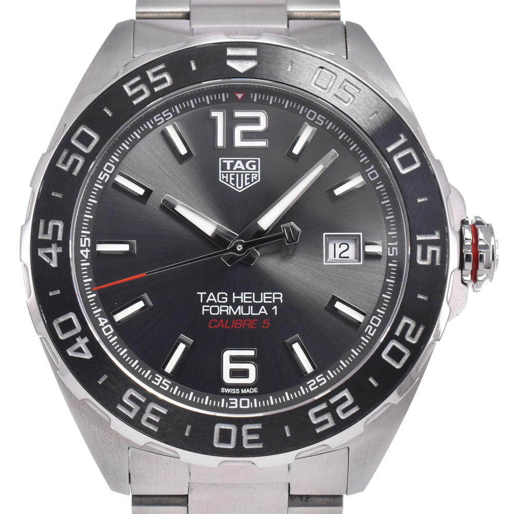 with paper TAG HEUER Formula 1 WAZ2011.BA0842 Date gray Dial Automatic Men's
 Watch N#148377