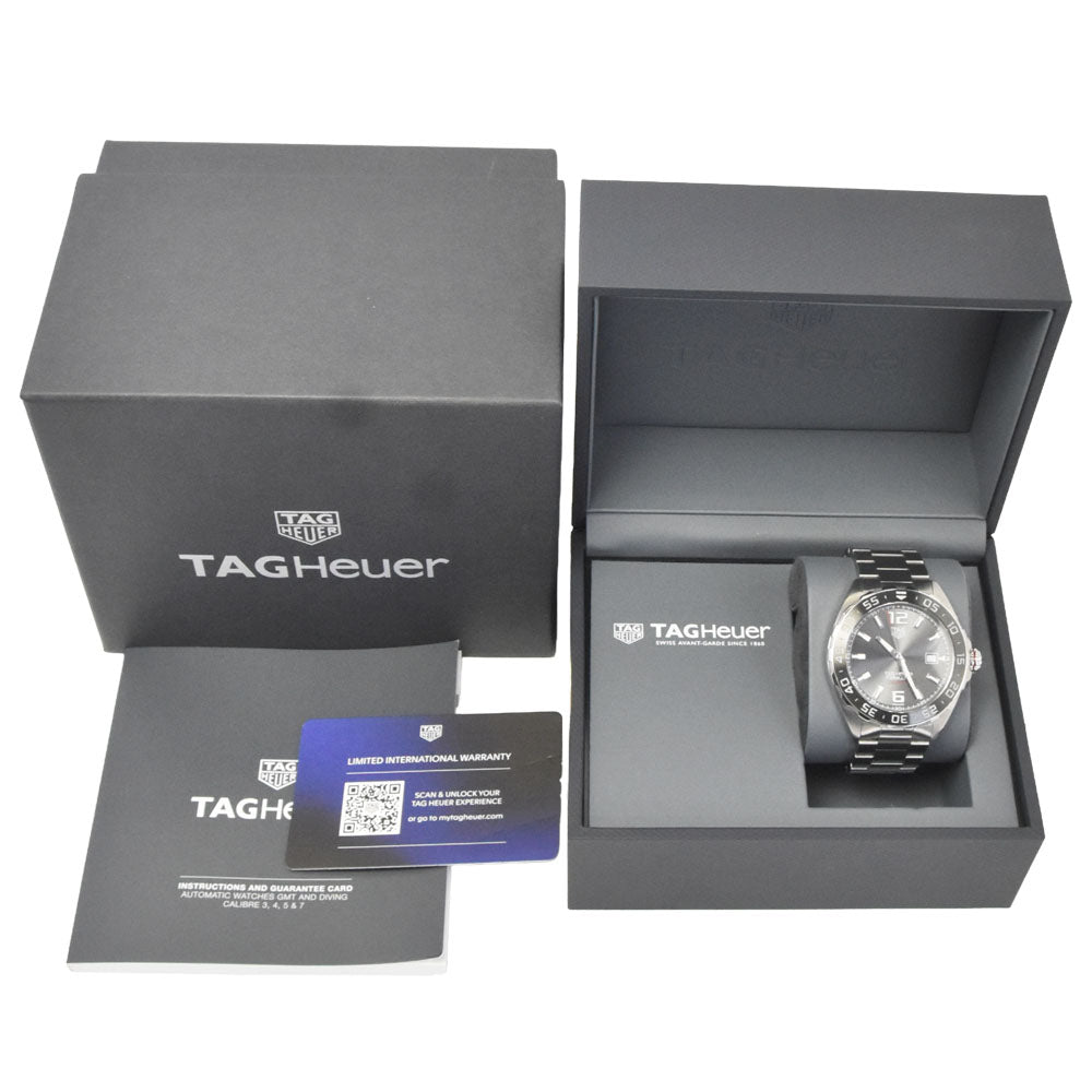 with paper TAG HEUER Formula 1 WAZ2011.BA0842 Date gray Dial Automatic Men's
 Watch N#148377