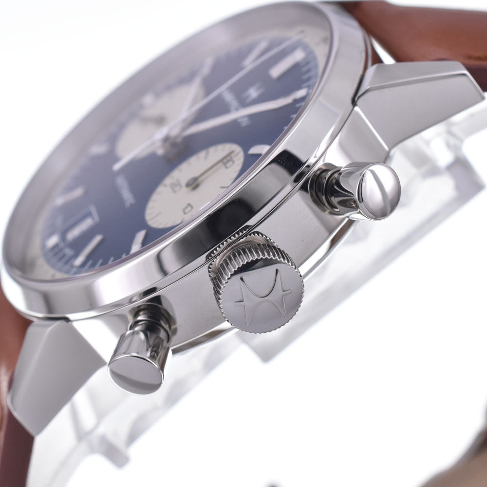 with paper HAMILTON Intramatic H384160 Chronograph Date Blue gray Dial Automatic Men's
 Watch L#148379