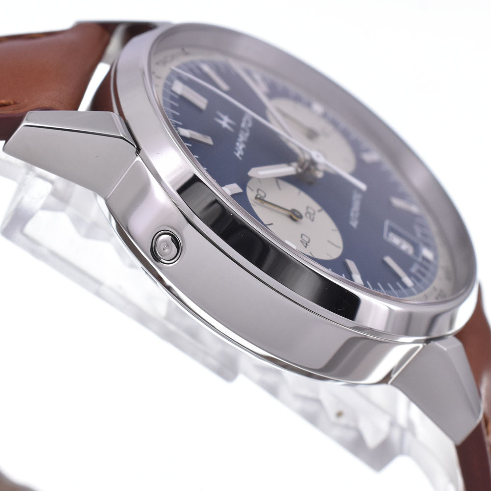 with paper HAMILTON Intramatic H384160 Chronograph Date Blue gray Dial Automatic Men's
 Watch L#148379