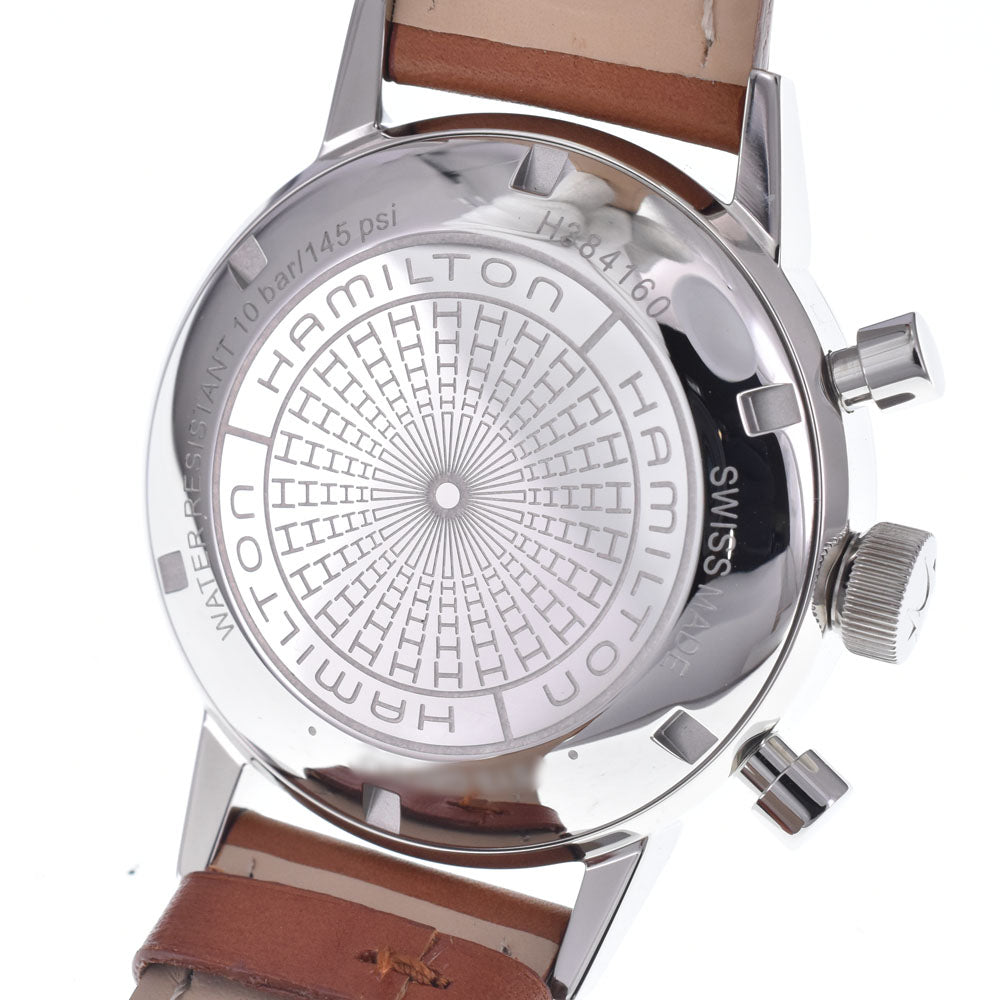 with paper HAMILTON Intramatic H384160 Chronograph Date Blue gray Dial Automatic Men's
 Watch L#148379
