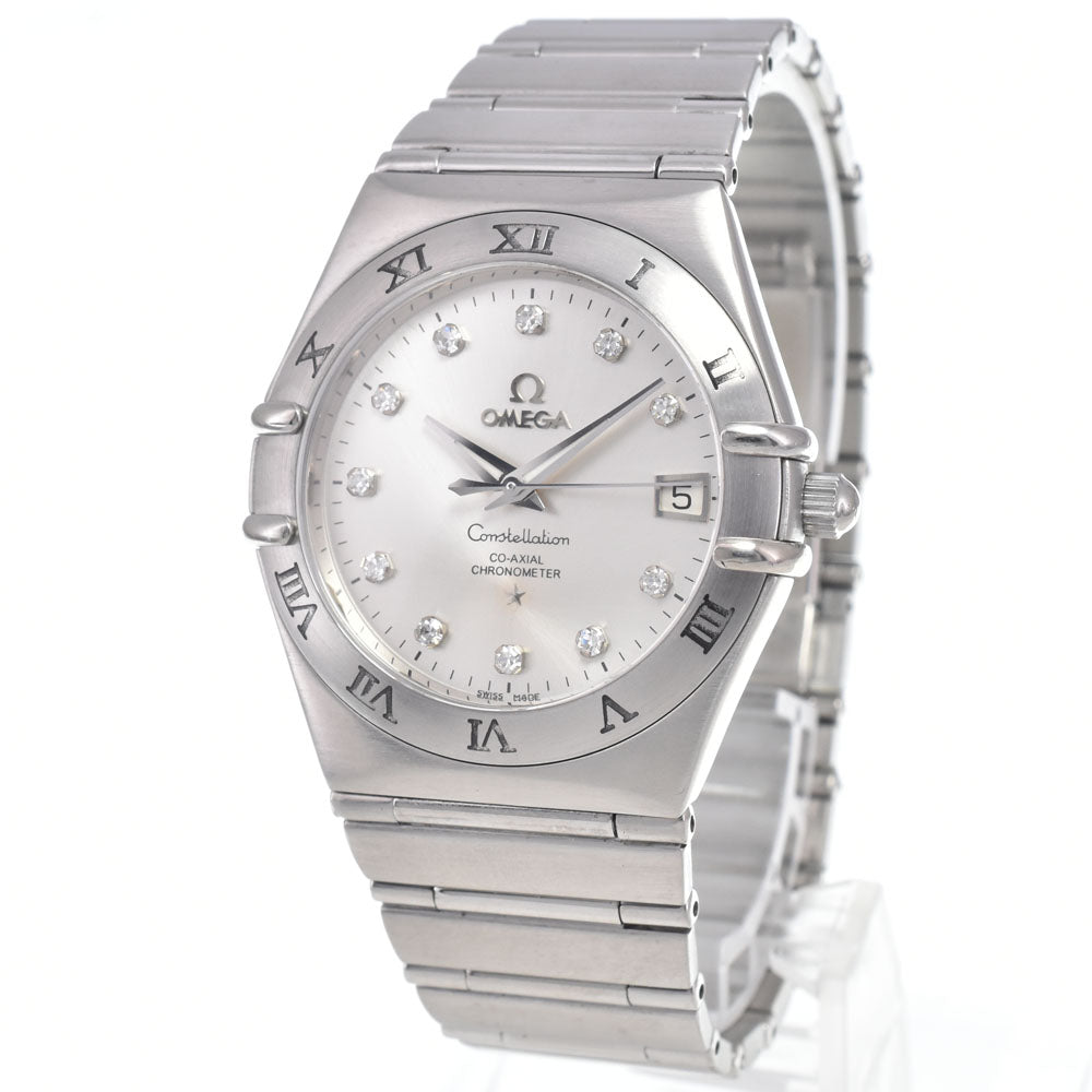 with paper OMEGA Constellation 111.10.36.20.52.001 11P Diamond Silver Dial Automatic Men's
 Watch L#148380