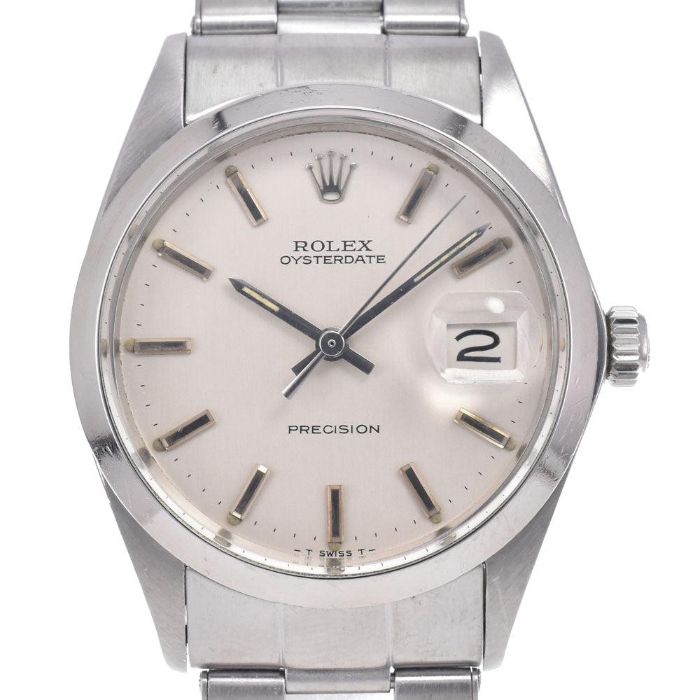 ROLEX Oyster Date Precision 6694 vintage Cal.1225 Silver Dial Hand Winding Men's
 Watch O#148384
