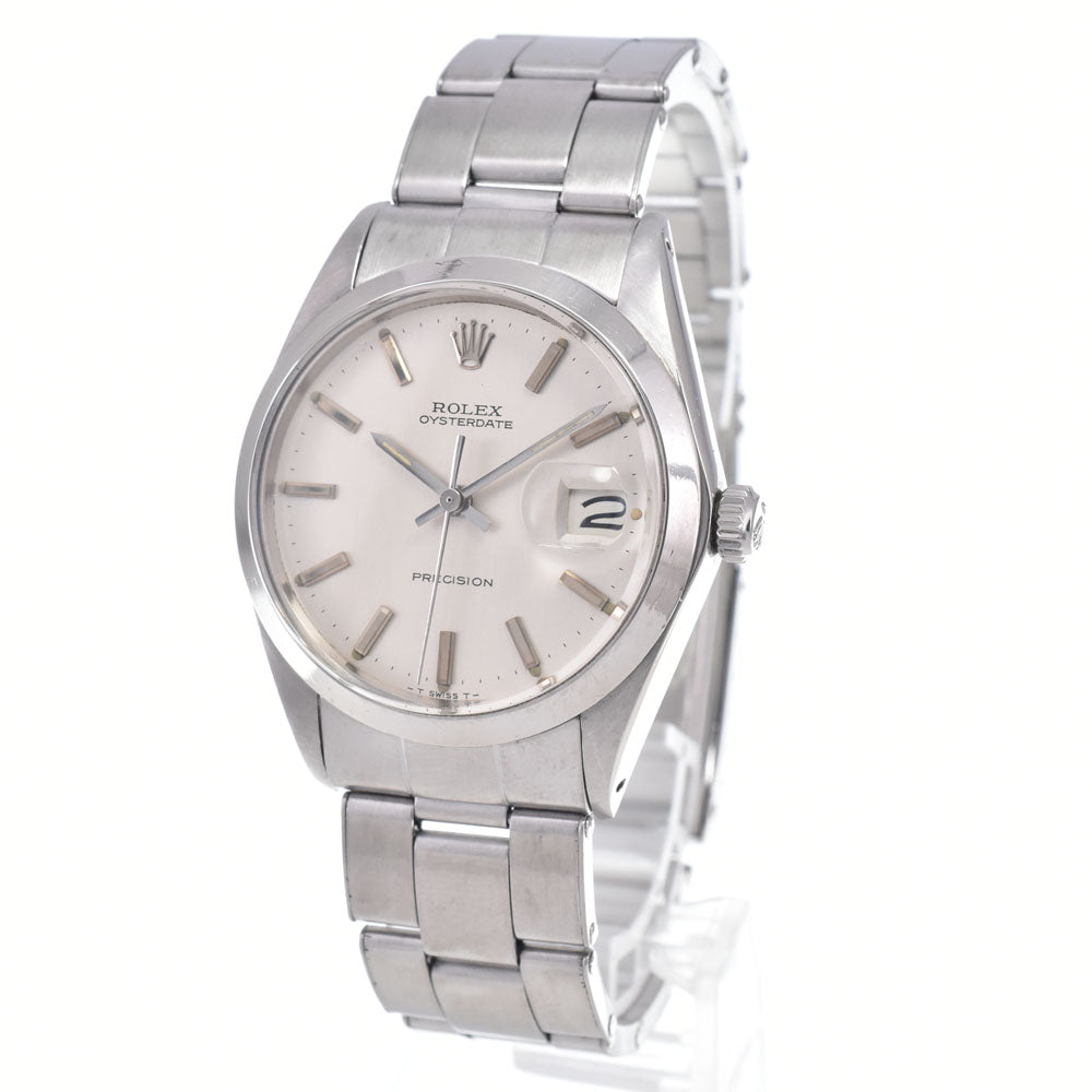 ROLEX Oyster Date Precision 6694 vintage Cal.1225 Silver Dial Hand Winding Men's
 Watch O#148384