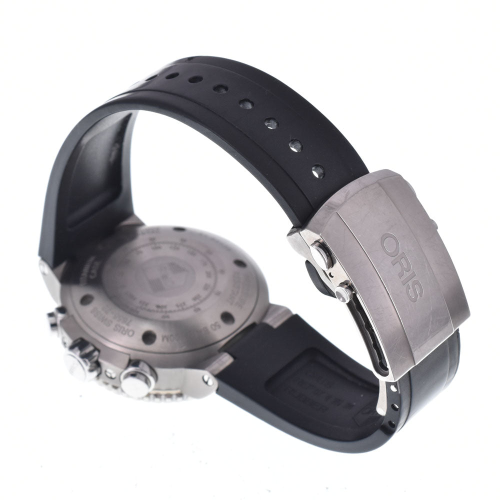 with paper ORIS Aquis chronograph 01 674 7655 gray Dial Automatic Men's
 Watch L#148385
