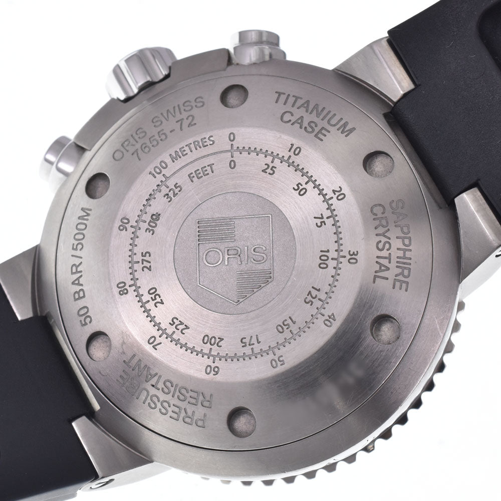 with paper ORIS Aquis chronograph 01 674 7655 gray Dial Automatic Men's
 Watch L#148385