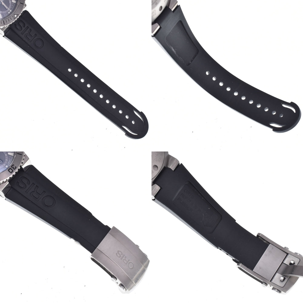 with paper ORIS Aquis chronograph 01 674 7655 gray Dial Automatic Men's
 Watch L#148385