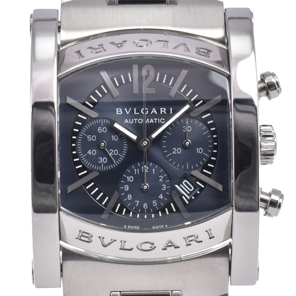 with paper BVLGARI Assioma AA44SCH Chronograph Date gray Dial Automatic Men's
 Watch M#148386