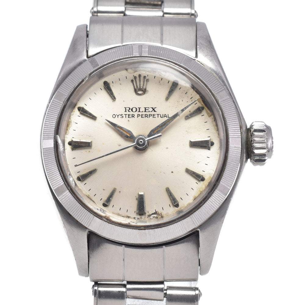 ROLEX Oyster perpetual 6623 vintage Cal.1160 Silver Dial Automatic Ladies
 Watch N#148387