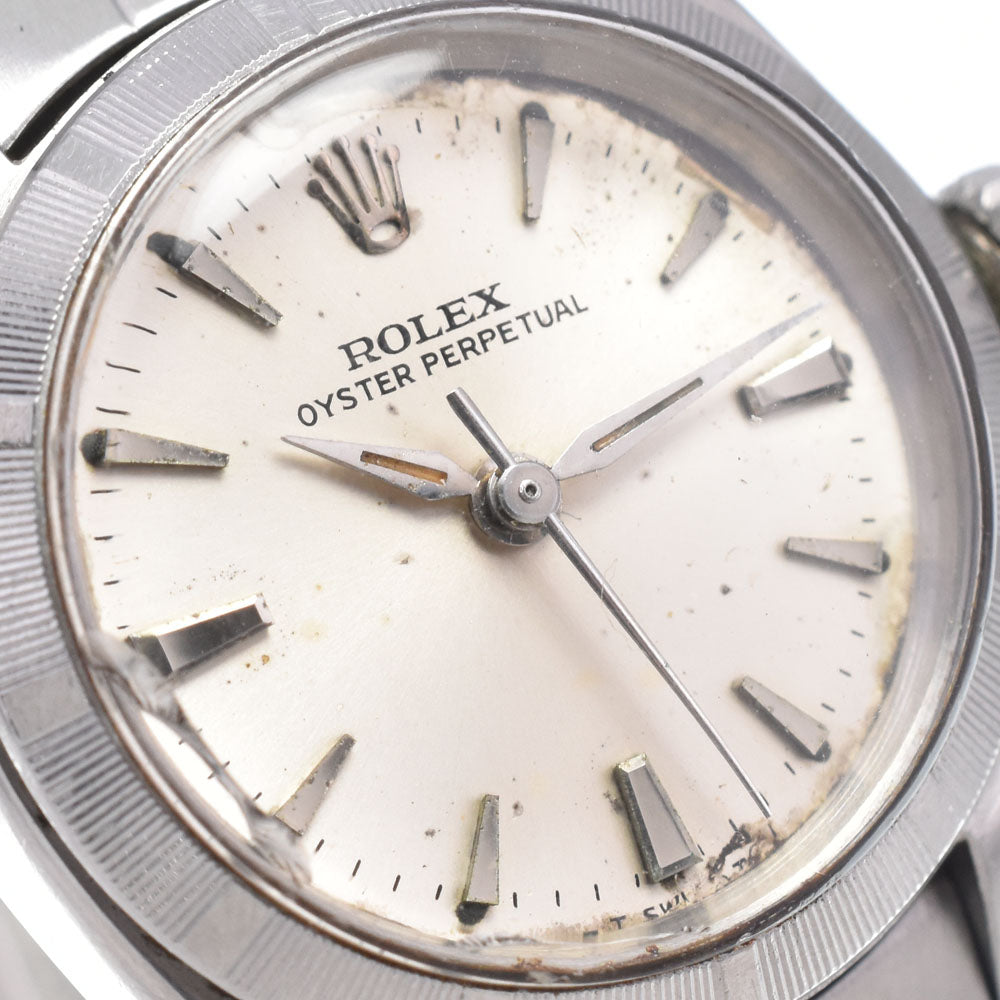 ROLEX Oyster perpetual 6623 vintage Cal.1160 Silver Dial Automatic Ladies
 Watch N#148387