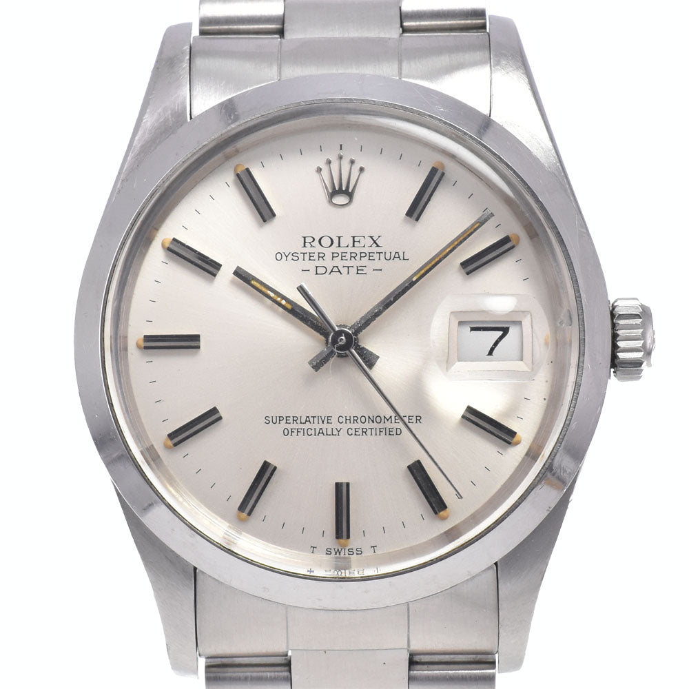 ROLEX Oyster perpetual date 15000 vintage Cal.3035 Silver Dial Automatic Men's
 Watch N#148390
