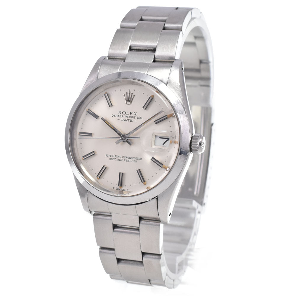 ROLEX Oyster perpetual date 15000 vintage Cal.3035 Silver Dial Automatic Men's
 Watch N#148390