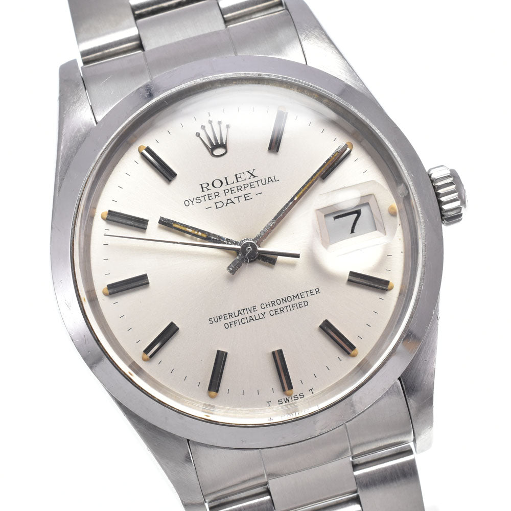 ROLEX Oyster perpetual date 15000 vintage Cal.3035 Silver Dial Automatic Men's
 Watch N#148390