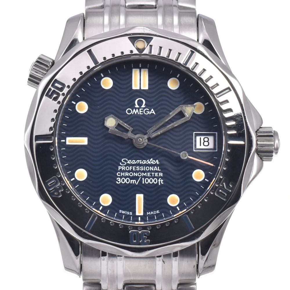 with paper OMEGA Seamaster Professional 300M 2552.80 Navy Dial Automatic Boy's
 Watch O#148393