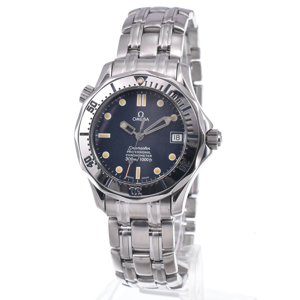with paper OMEGA Seamaster Professional 300M 2552.80 Navy Dial Automatic Boy's
 Watch O#148393
