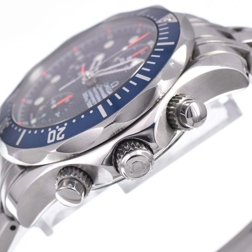 with paper OMEGA Seamaster 2599.80 Chronograph blue Dial Automatic Men's
 Watch M#148396