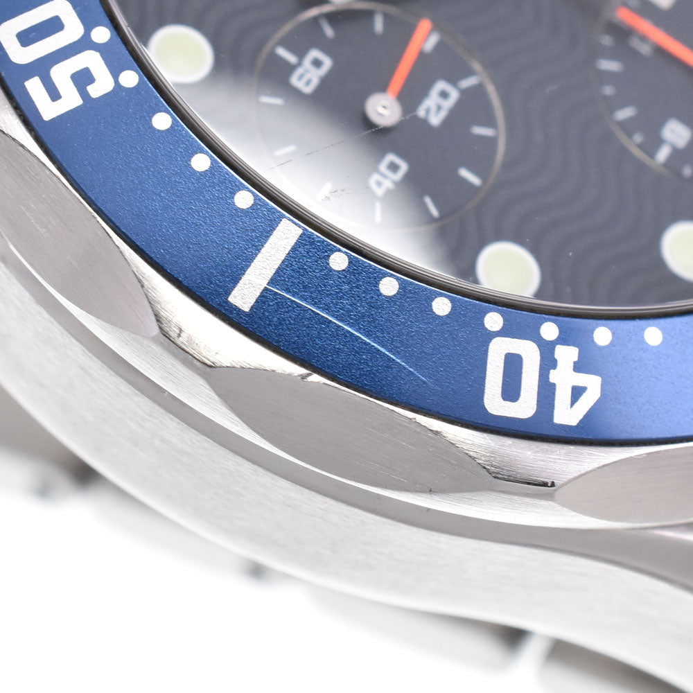 with paper OMEGA Seamaster 2599.80 Chronograph blue Dial Automatic Men's
 Watch M#148396