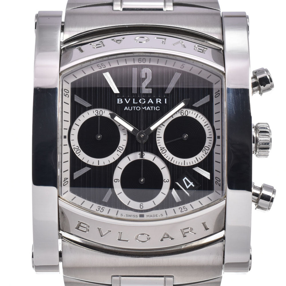 with paper BVLGARI Assioma AA48SCH Chronograph black Dial Automatic Men's
 Watch M#148398