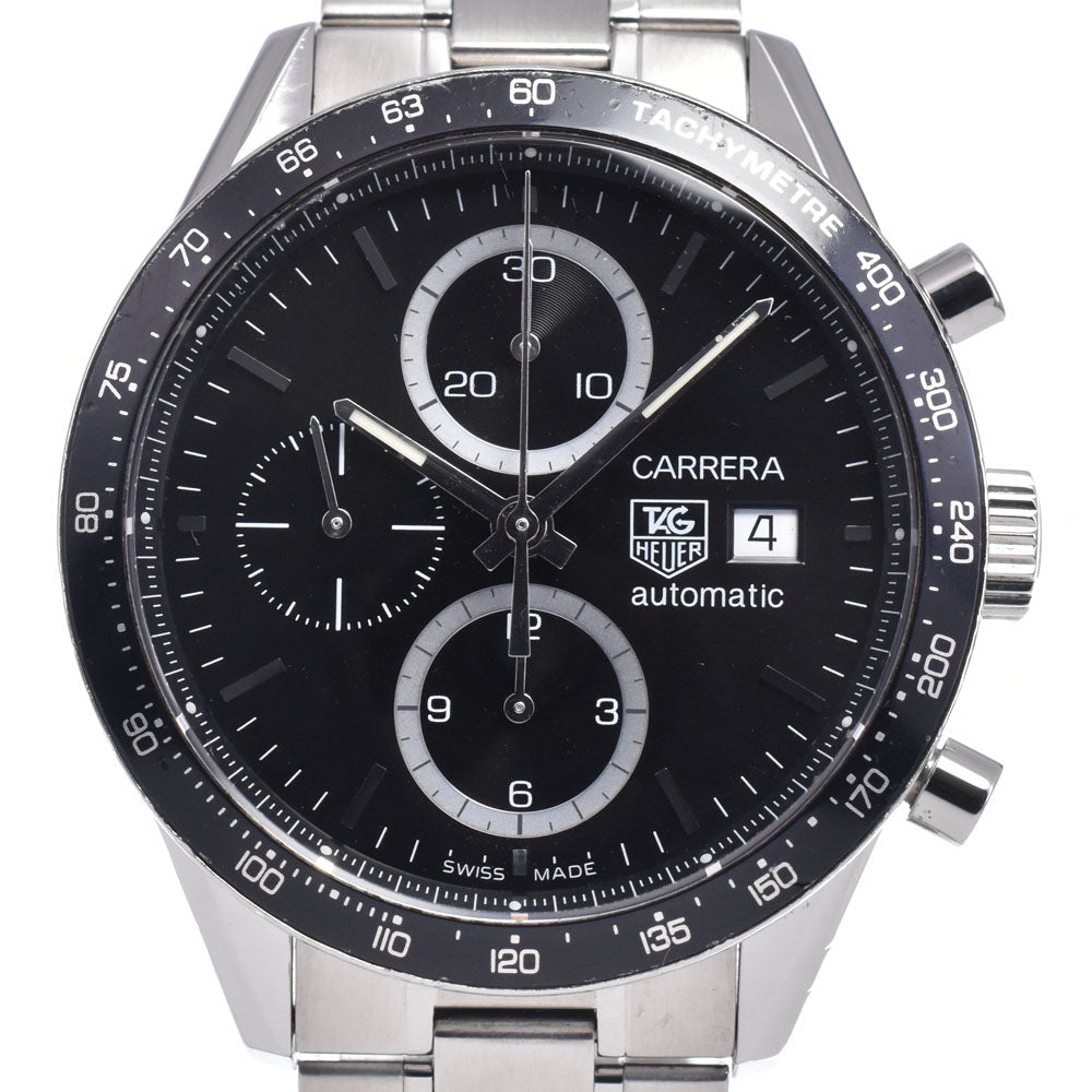 with paper TAG HEUER Carrera CV2010.BA0794 Chronograph black Dial Automatic Men's
 Watch M#148399