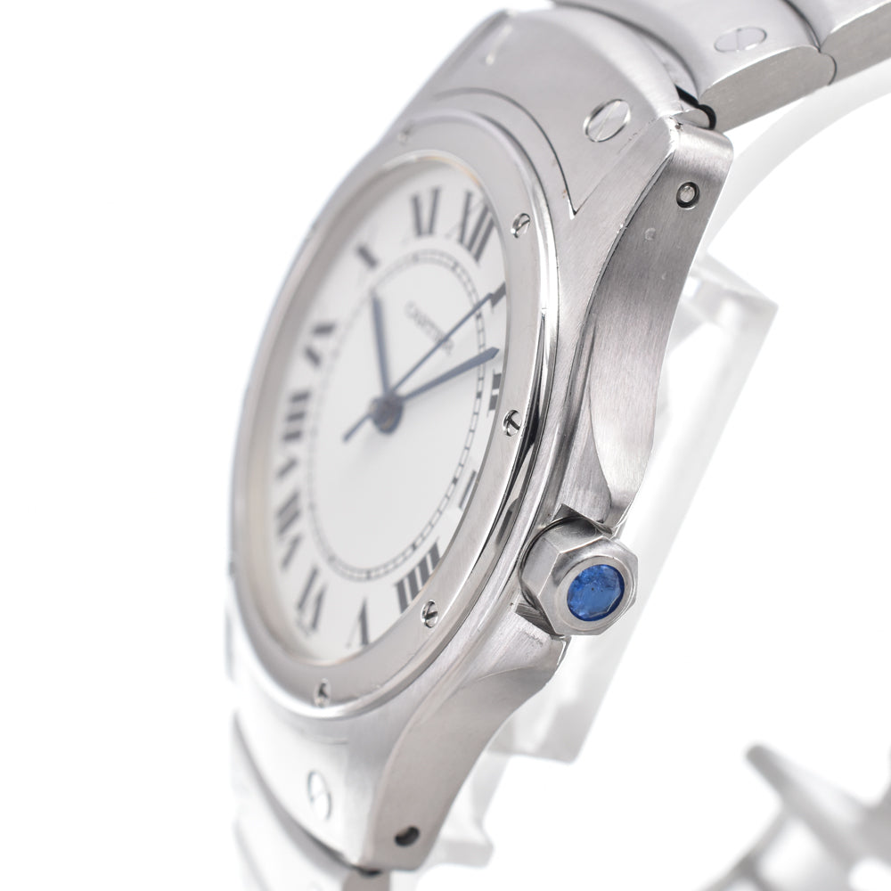 CARTIER Santo Cougar W20026K1 Date Silver Dial Automatic Men's
 Watch R#148400