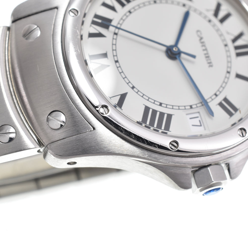CARTIER Santo Cougar W20026K1 Date Silver Dial Automatic Men's
 Watch R#148400