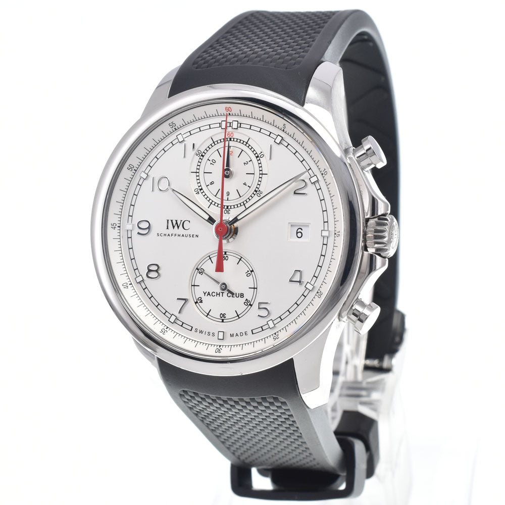 IWC SCHAFFHAUSEN Portugese Yacht Club IW390502 Chronograph Date Silver Dial Automatic Men's
 Watch M#148401