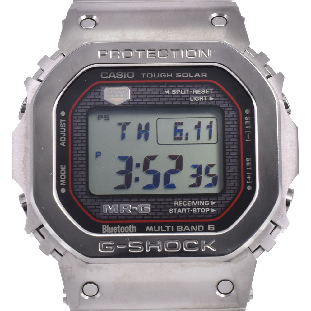 with paper CASIO G-SHOCK MRG-B5000D-1JR LCD / black Dial Radio Sync Solar Men's
 Watch M#148405