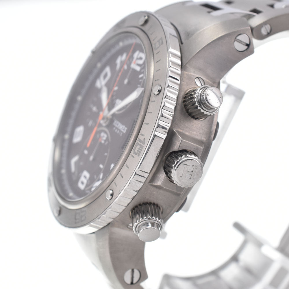with paper HERMES Clipper diver CP2.941 Chronograph Date gray Dial Automatic Men's
 Watch M#148407