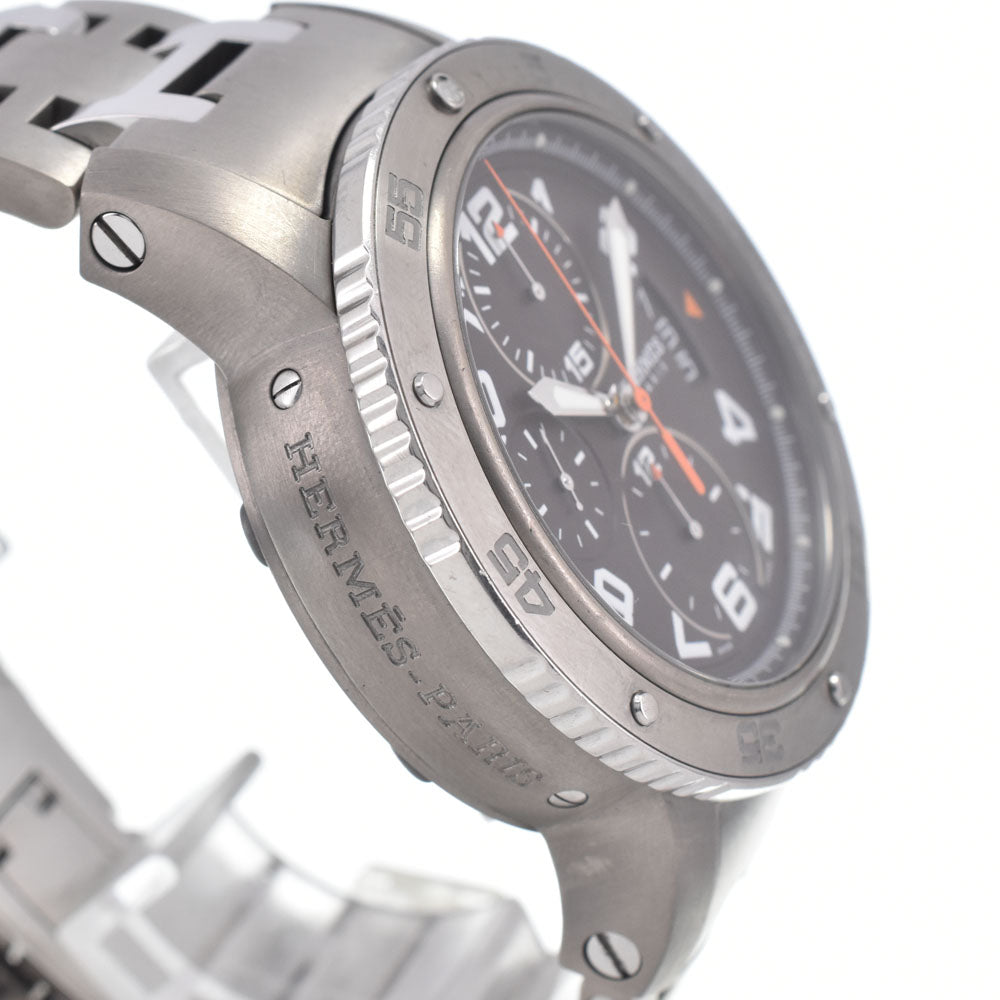 with paper HERMES Clipper diver CP2.941 Chronograph Date gray Dial Automatic Men's
 Watch M#148407