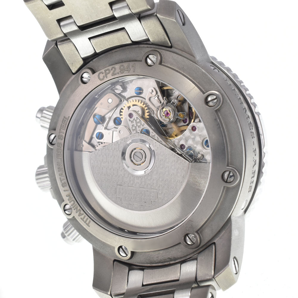 with paper HERMES Clipper diver CP2.941 Chronograph Date gray Dial Automatic Men's
 Watch M#148407