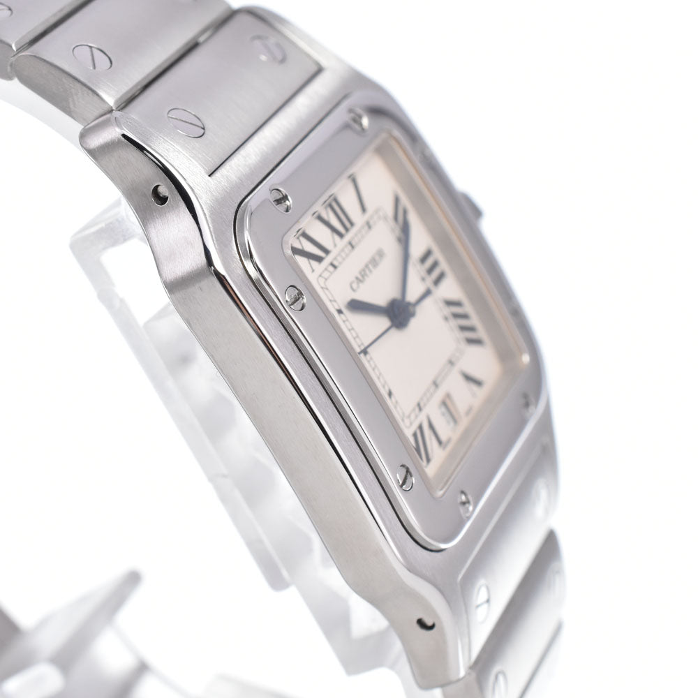 with paper CARTIER Santosgalbe LM W20060D6 Date beige Dial Quartz Men's
 Watch O#148412