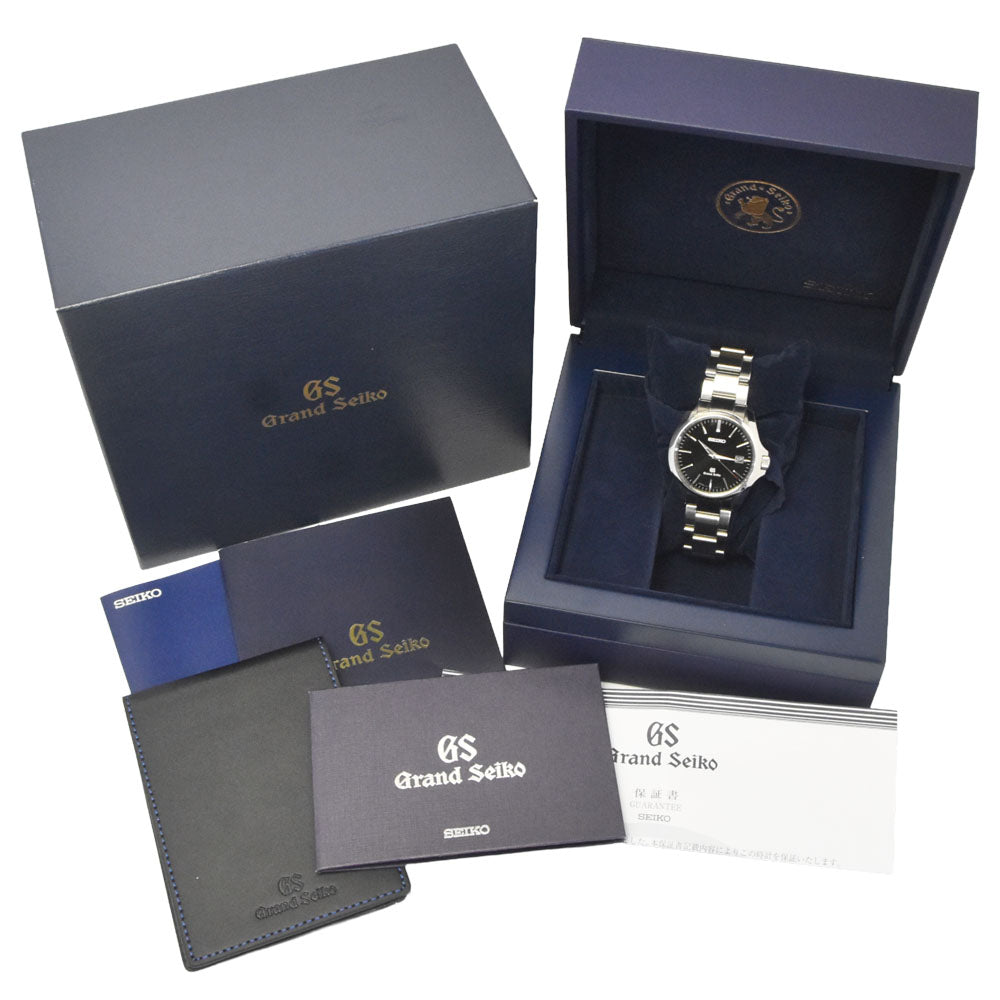 with paper SEIKO Grand Seiko SBGX083/9F62-0AG0 Date black Dial Quartz Men's
 Watch M#148413