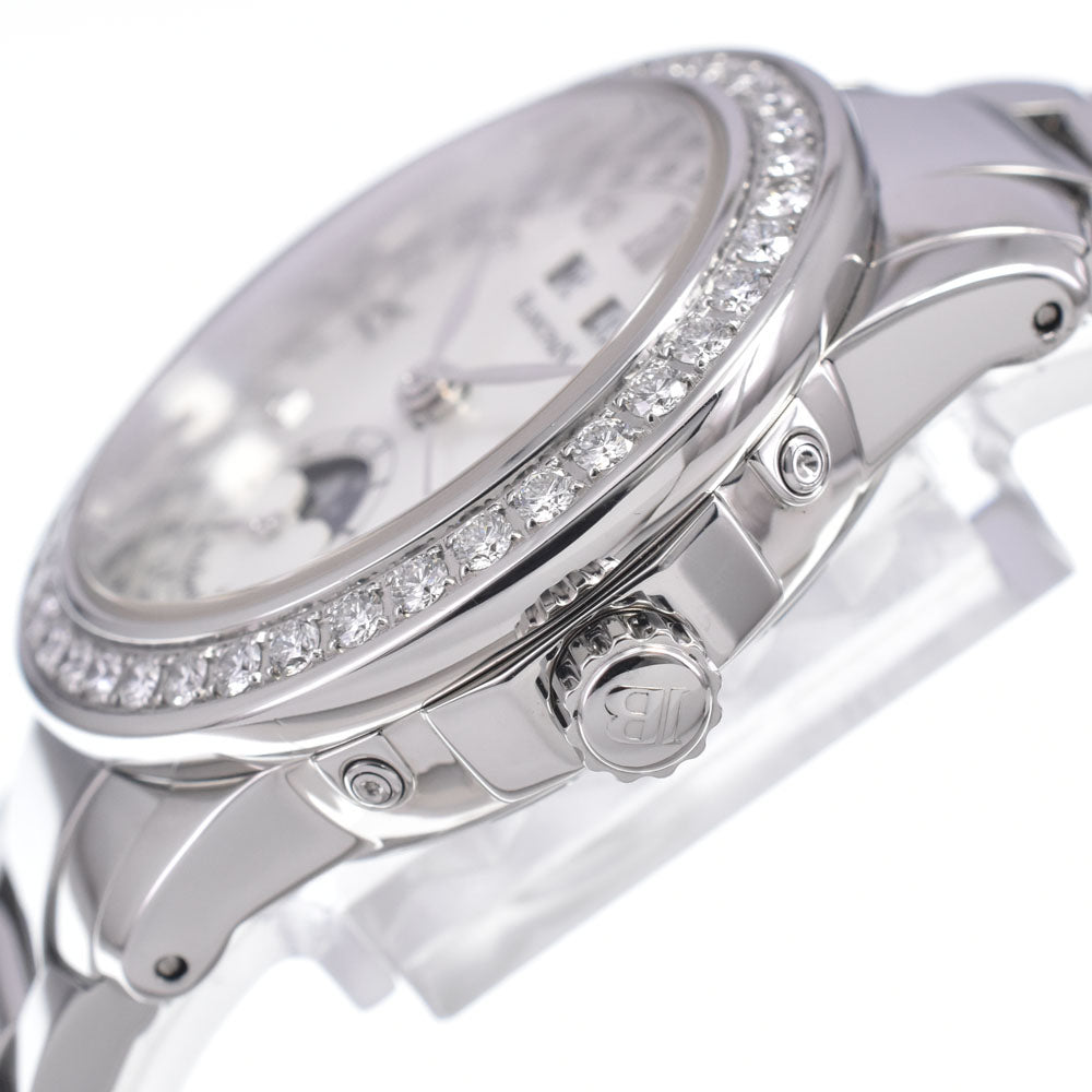 with paper Blancpain Leman 2360-4691A-71 diamond White shell Dial Automatic Ladies
 Watch N#148414