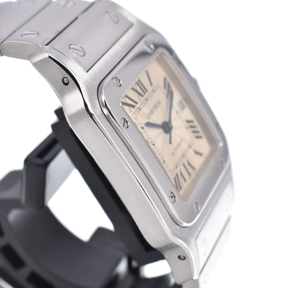 CARTIER Santosgalbe LM W20055D6 Date Silver Dial Automatic Men's
 Watch O#148415