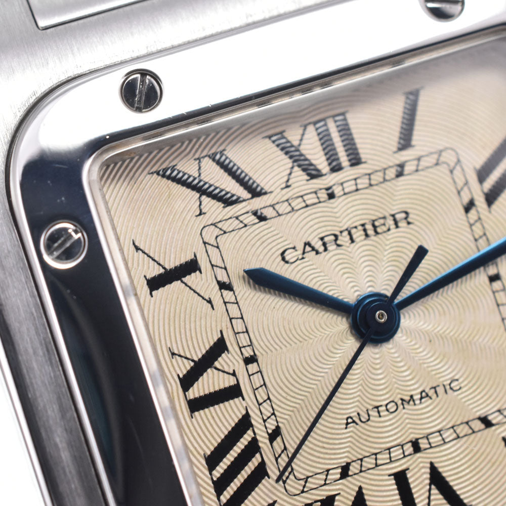 CARTIER Santosgalbe LM W20055D6 Date Silver Dial Automatic Men's
 Watch O#148415