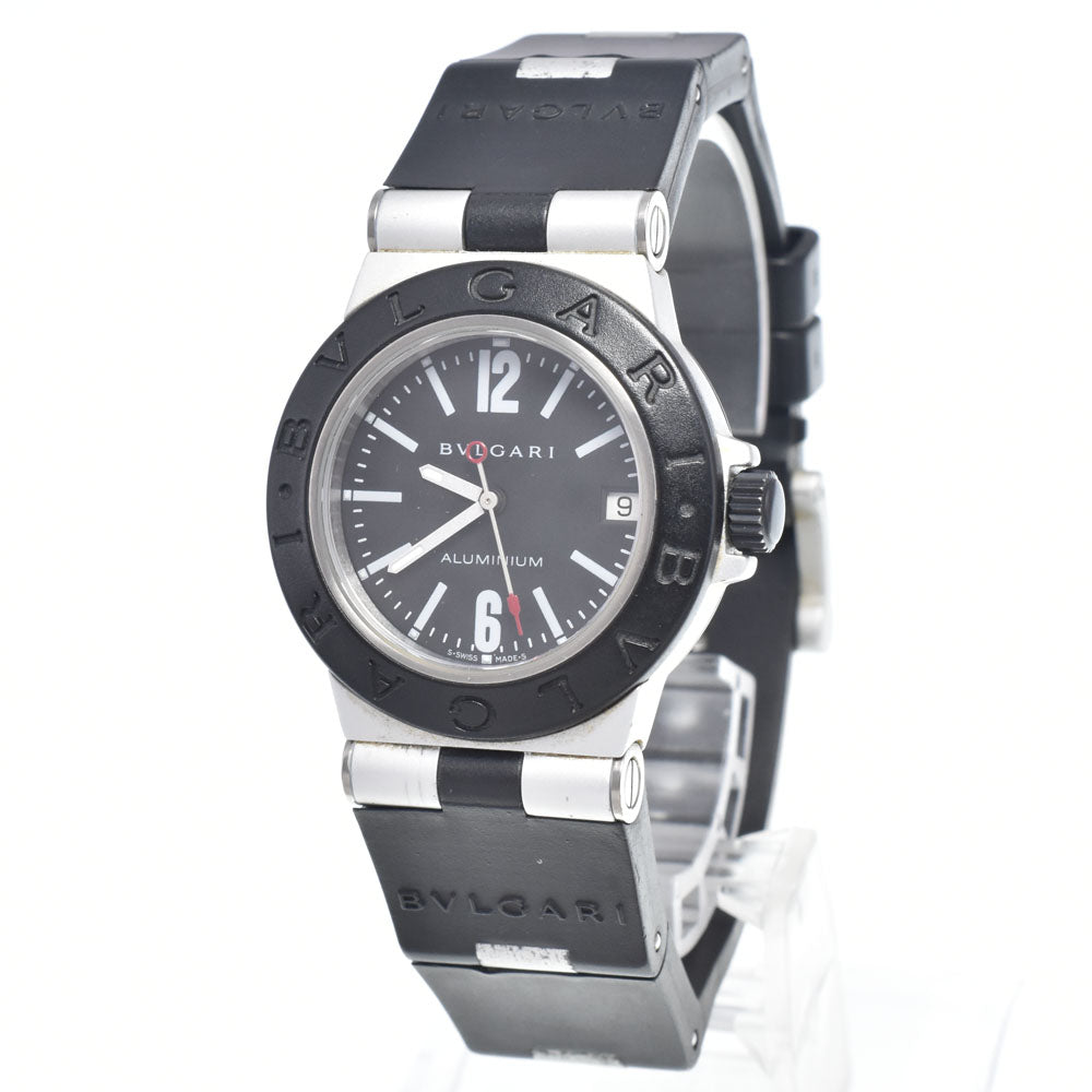 BVLGARI aluminum AL32TA Date black Dial Quartz Unisex
 Watch L#148418