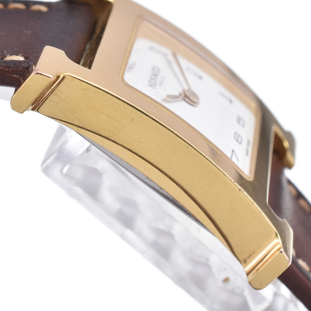 with paper HERMES H watch HH1.210 white Dial Quartz Ladies
 Watch M#148419