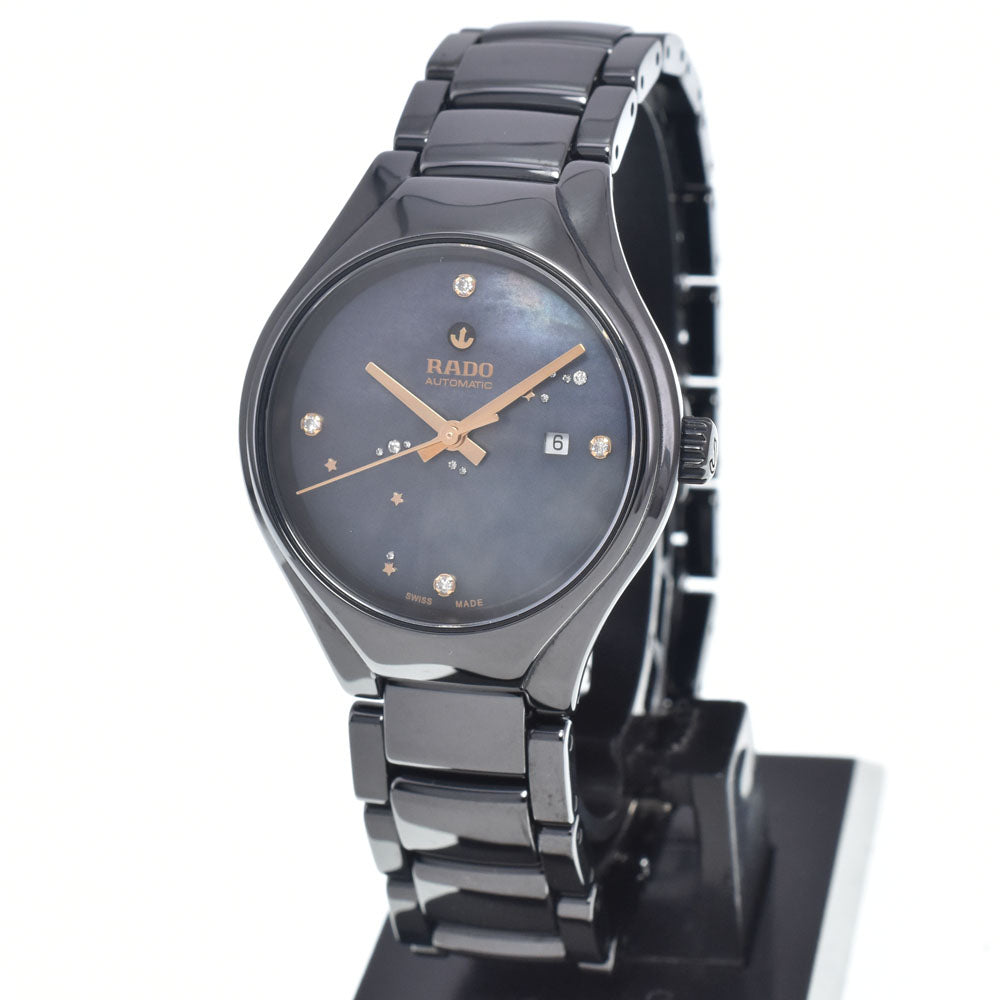 with paper RADO True 561.0242.3 Diamond date Blue shell Dial Quartz Ladies
 Watch M#148422