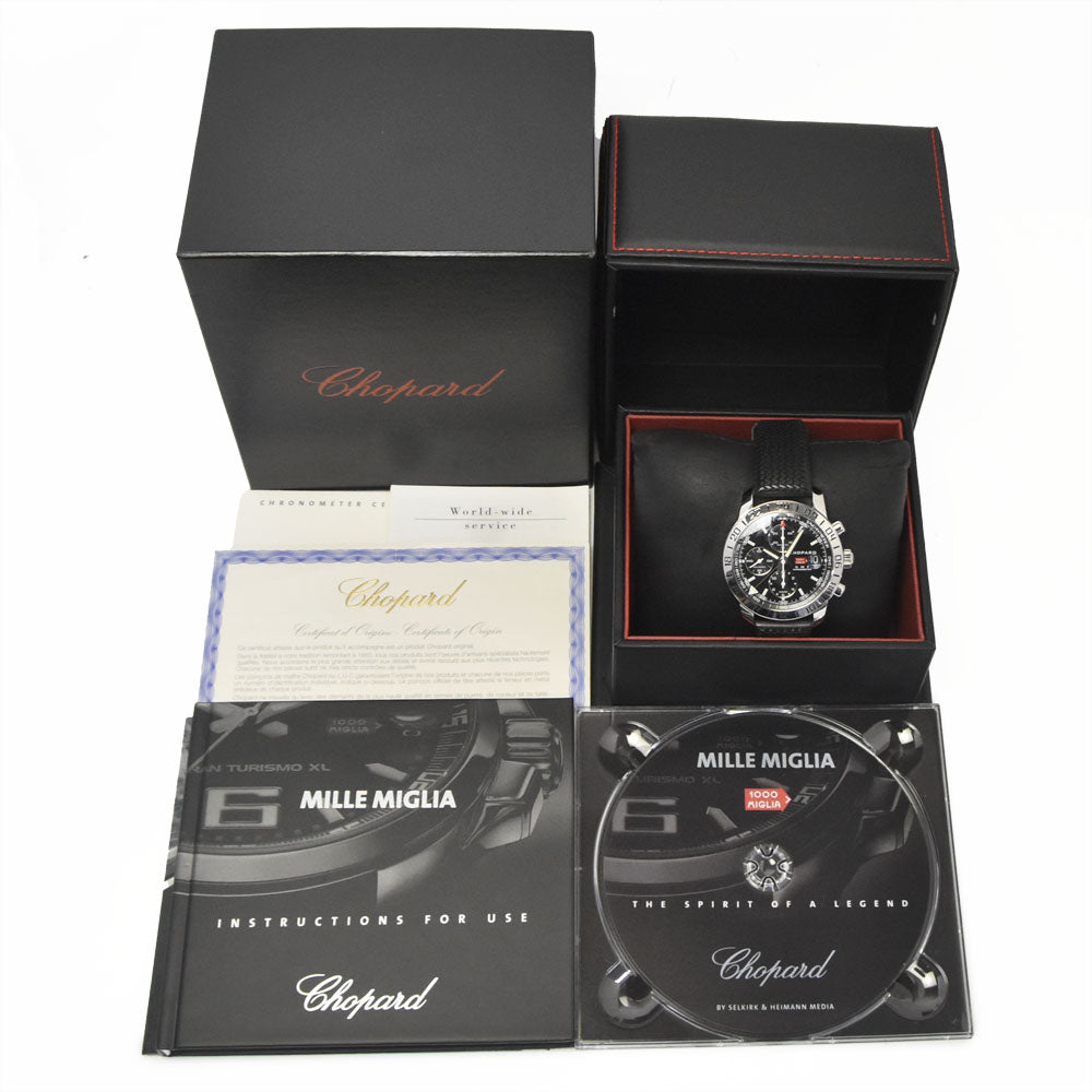 with paper Chopard Mille Miglia 16/8992/3001 Chronograph GMT black Dial Automatic Men's
 Watch O#148424