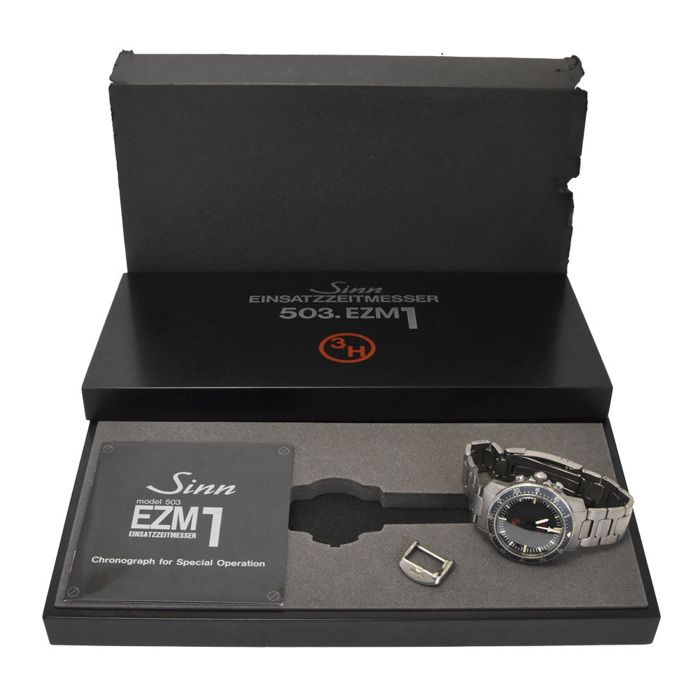 Sinn 503 EMZ1 503.EZM-1 Titanium chronograph black Dial Automatic Men's
 Watch N#148426