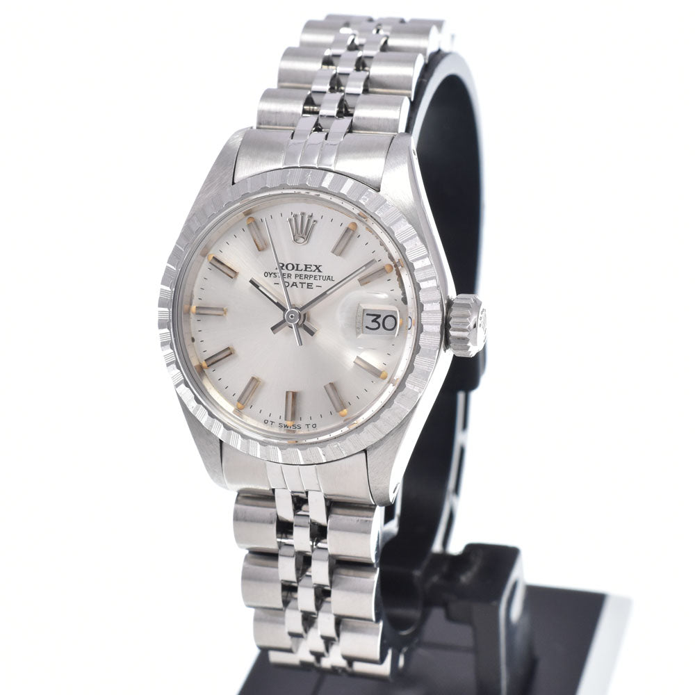 ROLEX Oyster perpetual date 6924 vintage Cal.2030 Sigma Dial Silver Dial Automatic Ladies
 Watch N#148429